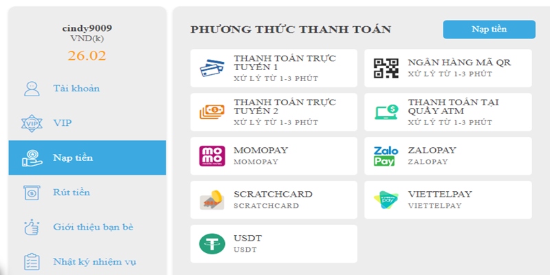 Nạp Tiền 2 Hướng dẫn chi tiết cách nạp tiền Hi88 chuẩn xác nhất